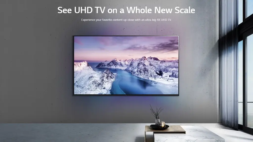 LG 70 inch UR80 Series UHD ThinQ AI webOS Smart TV | 70UR80006LJ