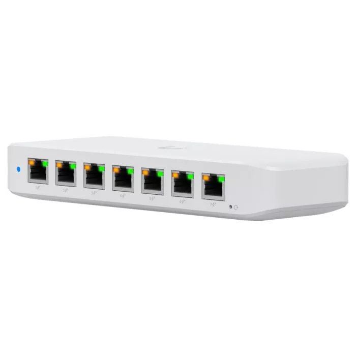 Ubiquiti UniFi Switch Ultra 8 Port Gigabit 1PoE Input 7 PoE Out 202W | USW-Ultra-210W