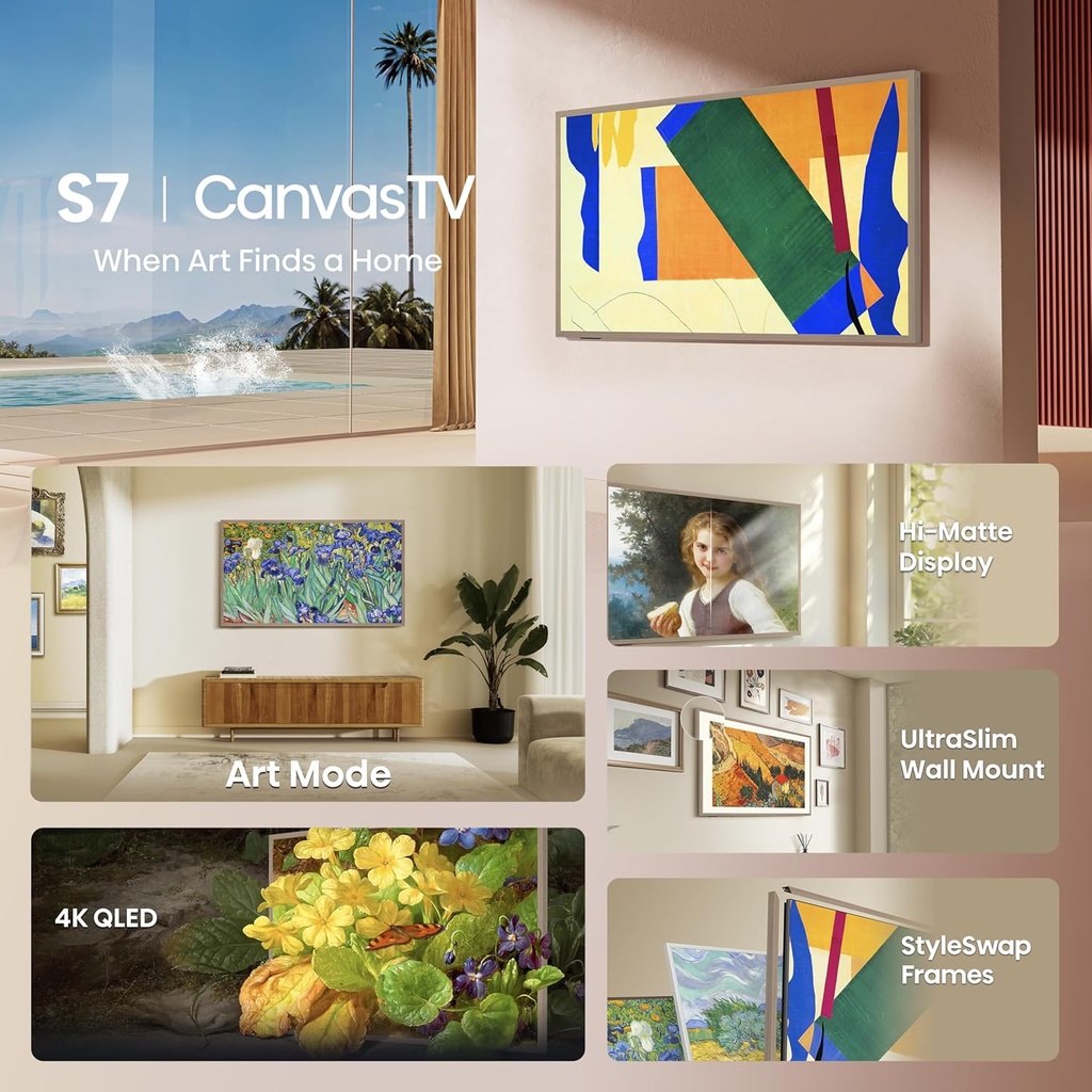 Hisense 55 Inch Canvas UHD Smart Google TV | 55S7N