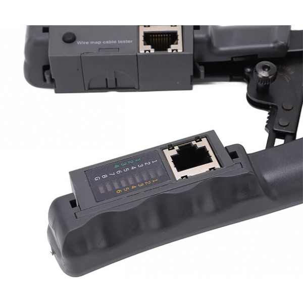 Multifunction RJ45 Crimping Tool with Built-in Wire Tester