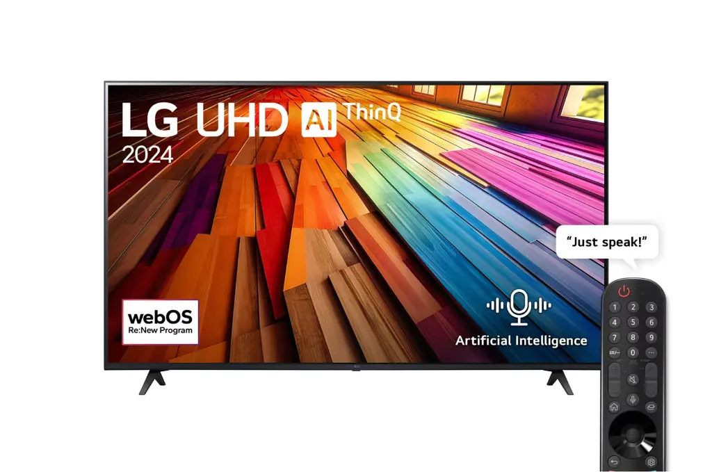 LG 65 inch UT80 Series UHD ThinQ AI webOS Smart TV | 65UT80006LA