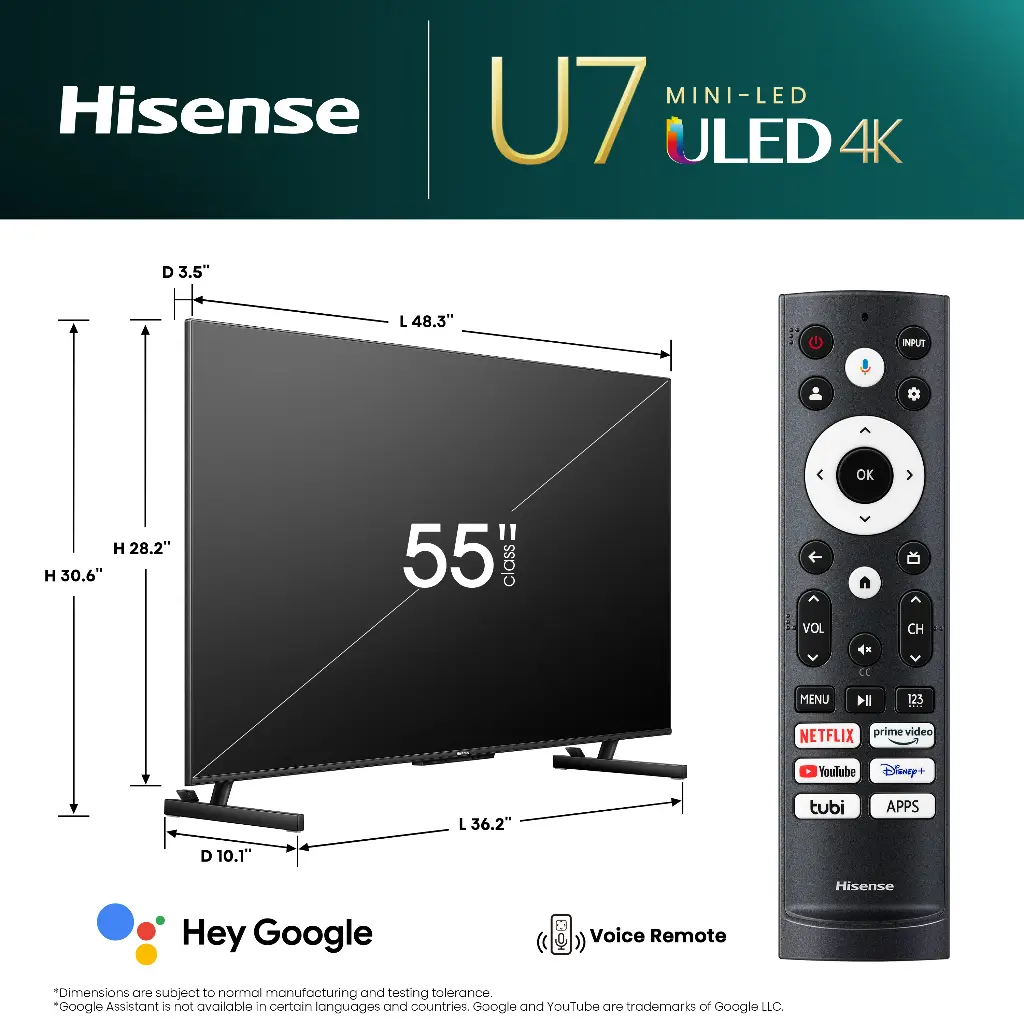 Hisense 65-Inch E7N_PRO QLED 144Hz LED TV | 65E7N_PRO