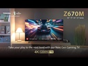 Toshiba 55 inch Z670MN QLED with HDR & Dolby Atmos Gaming Smart TV | 55Z670MN