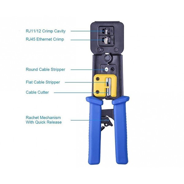 UltraLAN RJ45 EZ Crimping Tool | CAB-T-C-RJ45EZ