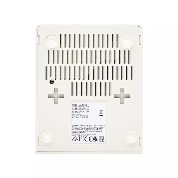 MikroTik 2.4GHz 2.5dBi 5 Port Ethernet WiFi Router | RB951Ui-2HnD