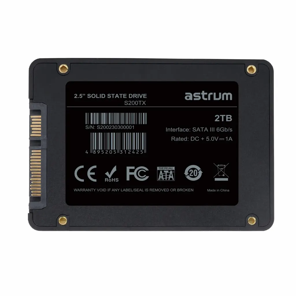 S200TX 2TB 2.5″ SATA3 SSD DRIVE 529/520M