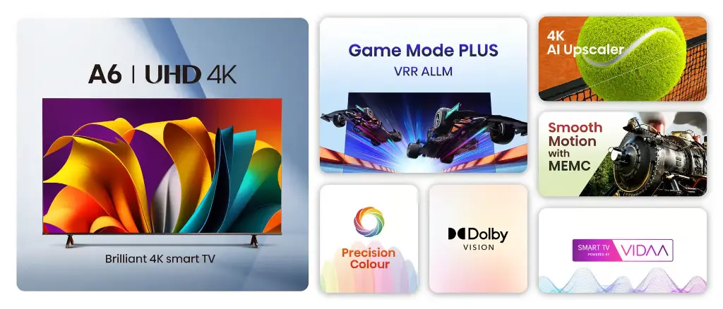 Hisense 55 inch A6N Series Direct LED UHD Smart TV | 55A6N