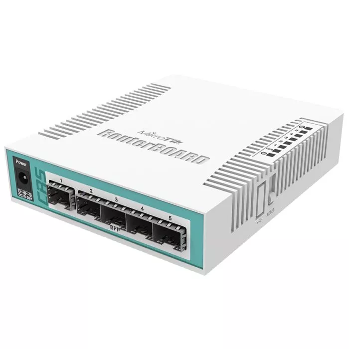 MikroTik Cloud Router Switch 5 Port SFP 1 PoE/SFP Port | CRS106-1C-5S