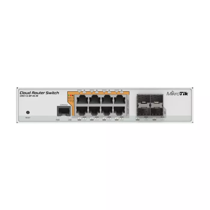 MikroTik Cloud Router Switch 8 Port PoE 4SFP | CRS112-8P-4S-IN