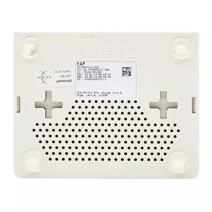 MikroTik hAP 5 Port Ethernet 300Mbps WiFi 4 Router | RB951Ui-2nD