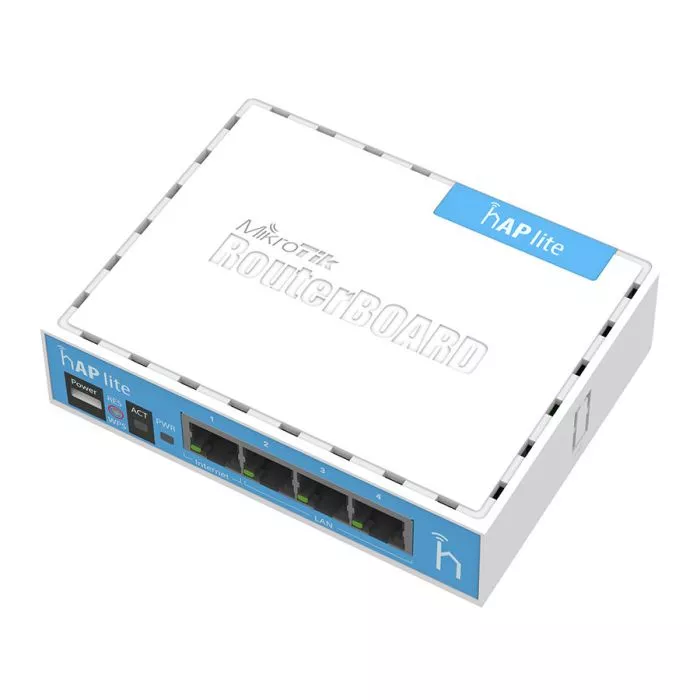 MikroTik hAP Lite 4 Port Ethernet 300Mbps WiFi 4 Router | RB941-2nD