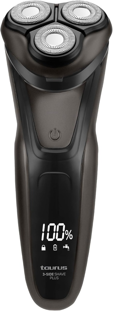 Taurus Cordless Brown 5V Wet and Dry 3 Head Digital Shaver | 903539