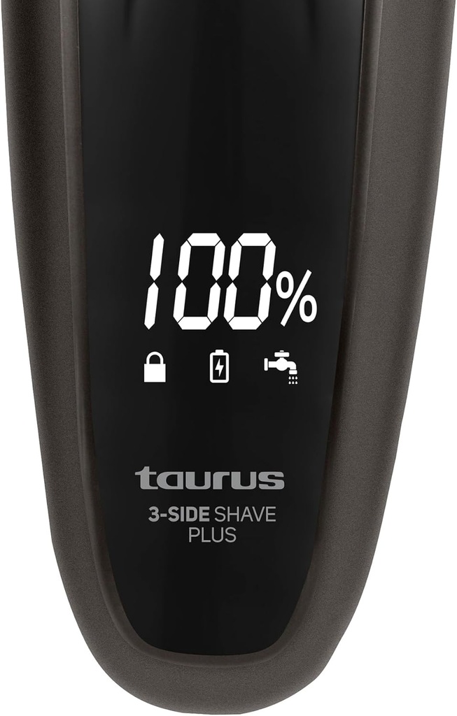 Taurus Cordless Brown 5V Wet and Dry 3 Head Digital Shaver | 903539