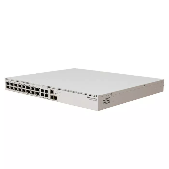 MikroTik Cloud Router Switch 16 Port QSFP28 4xSFP28 2x10Gbps | CRS520-4XS-16XQ-RM