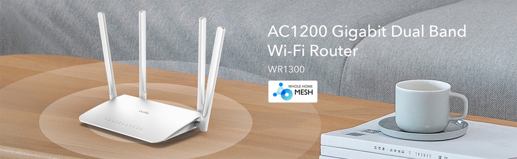 Cudy AC1200 Dual Band Wi-Fi Router | CD-WR1300