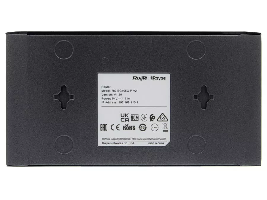 Reyee 5 Port Gigabit 2 WAN 4 PoE 54W Cloud Router | RG-EG105G-P