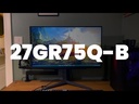 LG LGE27GR75Q 27” UltraGear™ QHD Gaming Monitor with 165Hz Refresh Rate