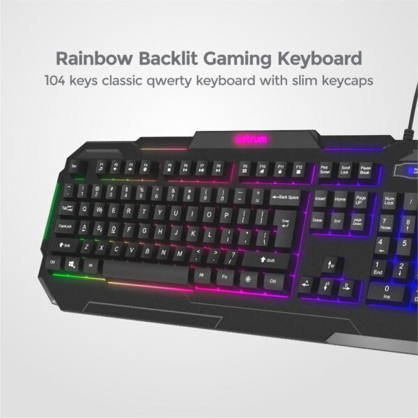 KG200 Slim Backlit Wired Gaming Keyboard