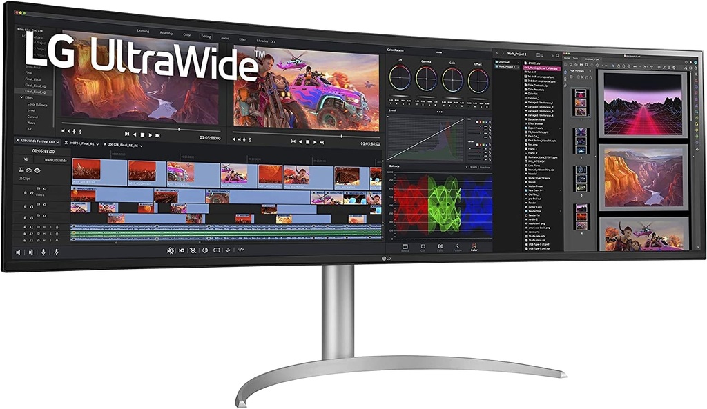 LG 49 inch WQ95C Series UltraWide WQHD Curved Gaming Monitor |  49WQ95C-WE.AFB