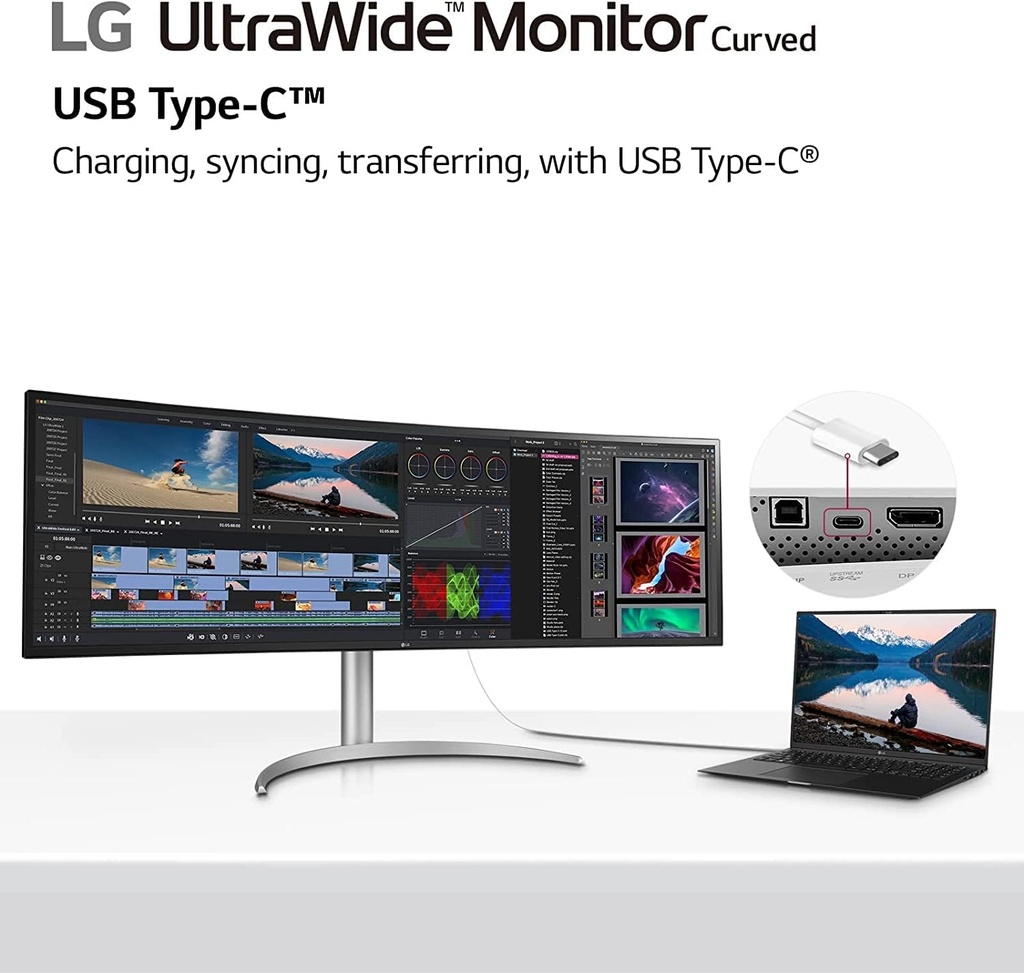 LG 49 inch WQ95C Series UltraWide WQHD Curved Gaming Monitor |  49WQ95C-WE.AFB