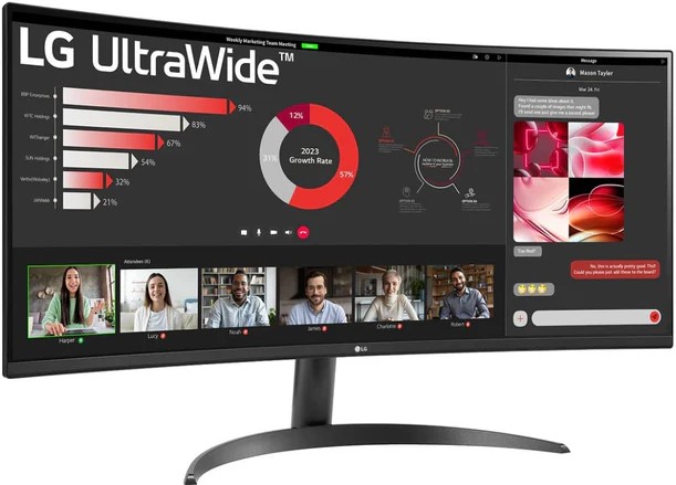 LG UltraWide 34 Inch 34WR50QK-B Curved Monitor | 34WR50QK-B
