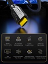 1.5m HDMI 8K Braided Male-to-Male Cable | HDM-CAB-M-M1.5M-8K-A