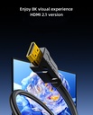 1.5m HDMI 8K Male-to-Male Cable | HDM-CAB-M-M1.5M-8K-B