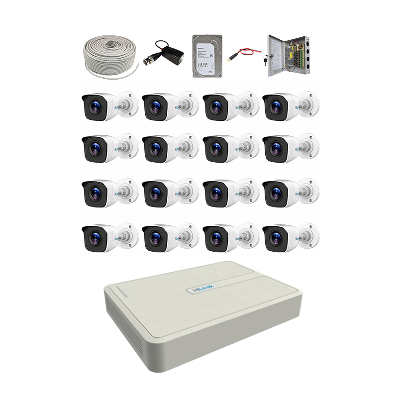 Hilook 16Ch 16x 2MP Bullet Cameras with 1TB SSD CCTV DIY | HIL-21602-1TBSSD
