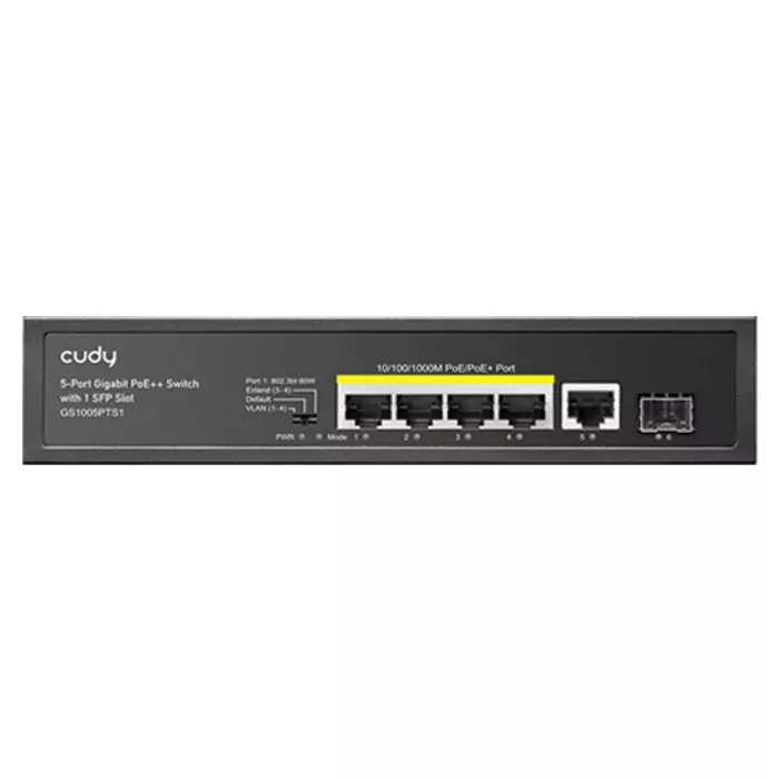 Cudy 5 Port Gigabit 4 PoE 120W 1SFP Switch | GS1005PTS1