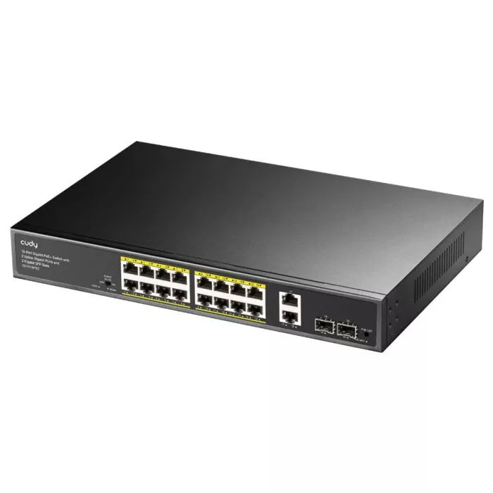 Cudy 16 Port Gigabit PoE 180W 2 Gigabit 2SFP Switch | GS1018PS2