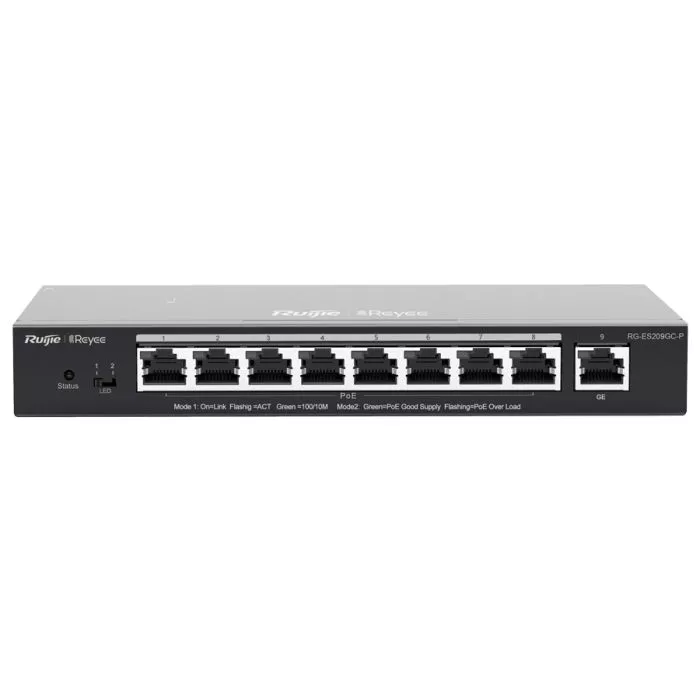 Reyee 9 Port Gigabit with 8 PoE 120W Smart Managed Switch | RG-ES209GC-P