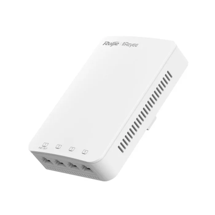 Reyee Dual Band WiFi 5 1300Mbps 5 Port Gigabit Mesh In-Wall AP | RG-RAP1200(P)