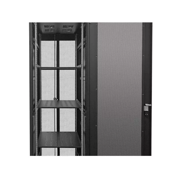 Linkbasic 42U 1M Deep Cabinet 4 Fans 3 Shelves & Perforated Steel Doors