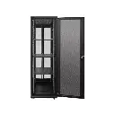 Linkbasic 42U 1M Deep Cabinet 4 Fans 3 Shelves & Perforated Steel Doors