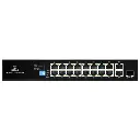 Scoop 16 Port Fast Ethernet AI PoE 150W 2 Gigabit 1SFP Switch