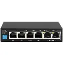 Scoop 6 Port Fast Ethernet 4 AI PoE 60W Switch