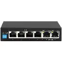 Scoop 6 Port Gigabit 4 AI PoE 60W Switch