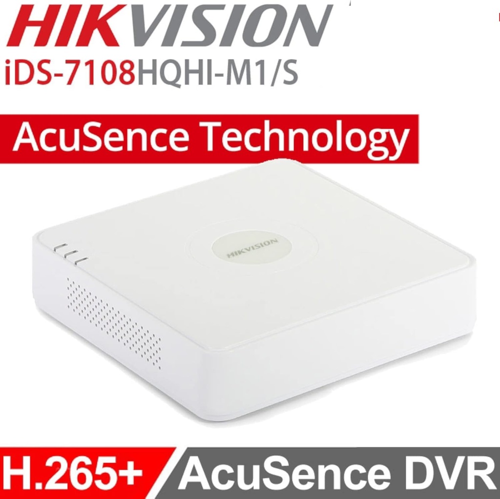 Hikvision 8-ch 1080P Mini 1U H.265 AcuSense DVR | IDS-7108HQHI-M1/S