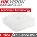 Hikvision 4-ch 1080P Mini 1U H.265 AcuSense DVR | iDS-7104HQHI-M1/S 