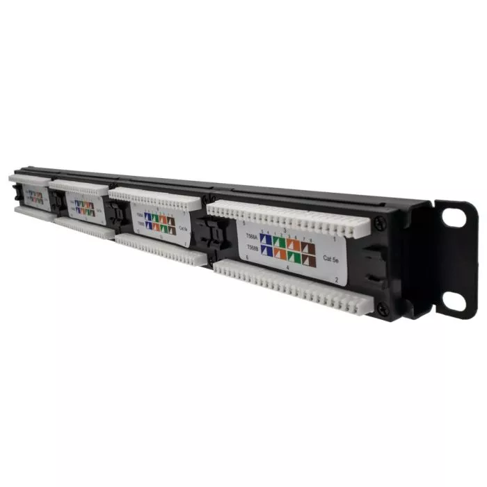 Linkbasic 24 Port Cat5e Rack Mount Patch Panel