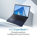 Asus Expertbook Essential-15 15.6" Core-i3 8GB 256GB Win 11 Pro Black Notebook