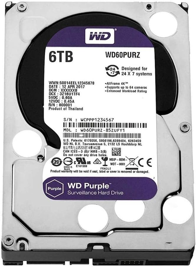 Western Digital Purple - 6.0TB | WD64PURZ
