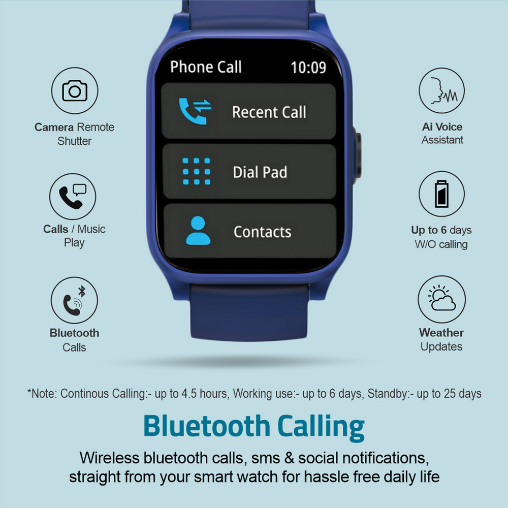 Astrum MT310 Smart Watch 2.01″ HD IPX68 with BT Calls Sports Blue | A61531-C