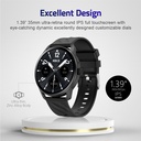 MT410 Smart Watch 1.39” HD IPX68 with BT Calls Sports Black | A61541-B