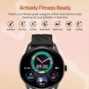 MT410 Smart Watch 1.39” HD IPX68 with BT Calls Sports Black | A61541-B