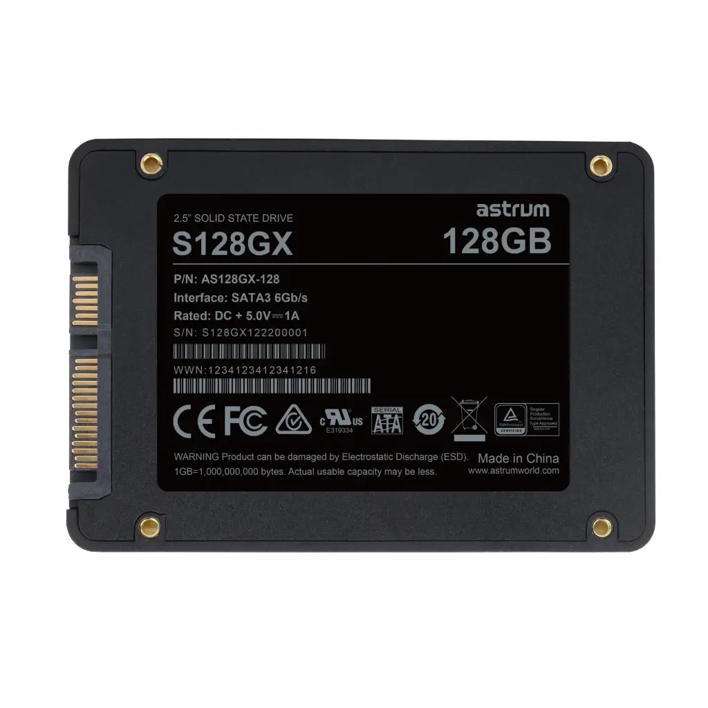  Astrum S128GX 128GB 2.5″ SATA3 SSD DRIVE 518/47 | S128GX