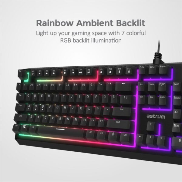 Astrum Backlit Wired Mechanical Gaming Keyboard | KM350