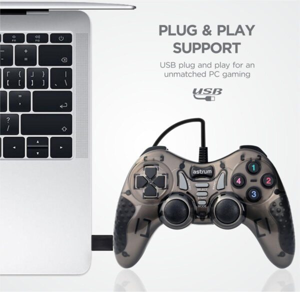 Astrum Vibration USB Twin Wired Gamepads for PC | GP230 
