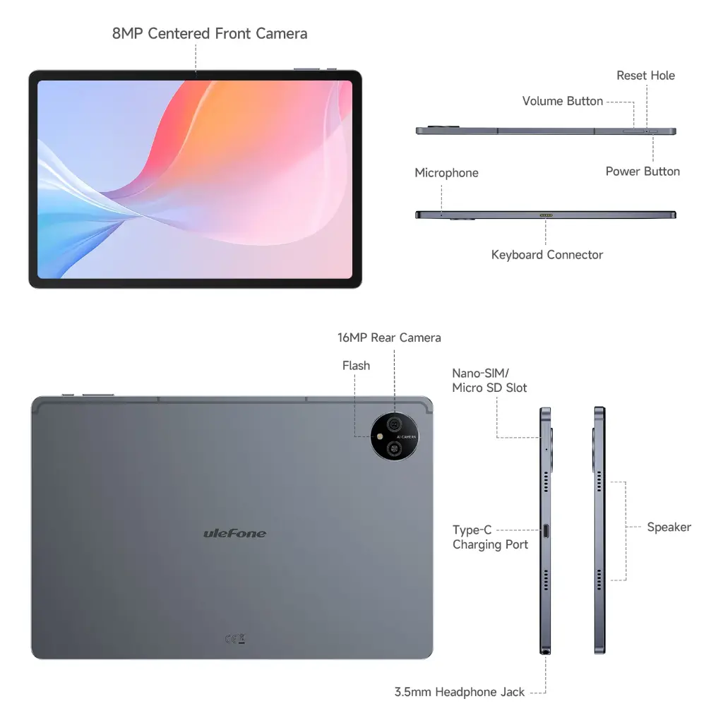 Ulefone Tab A11 Android Smart Tablet | A11-8-256