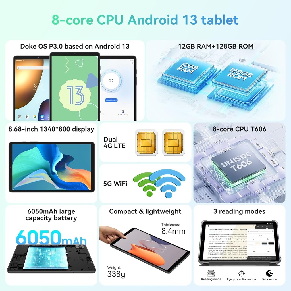 Blackview Tab 60 8.7 inch Android Tablet PC | TAB 60-GREY